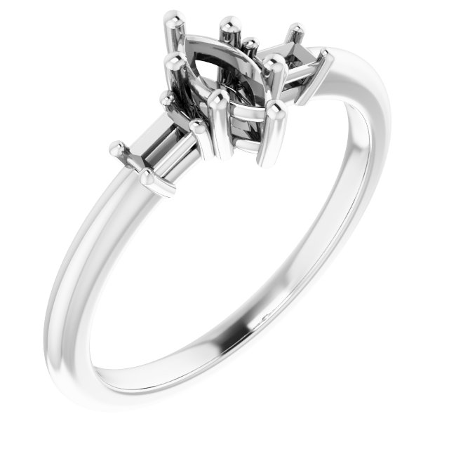 Accented Engagement Ring