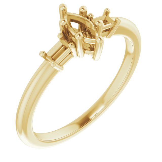Accented Engagement Ring