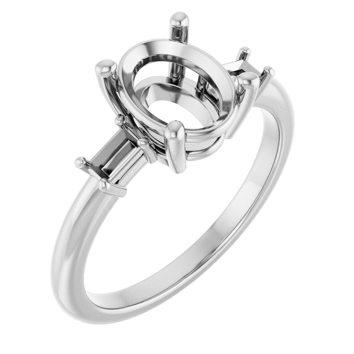 Accented Engagement Ring