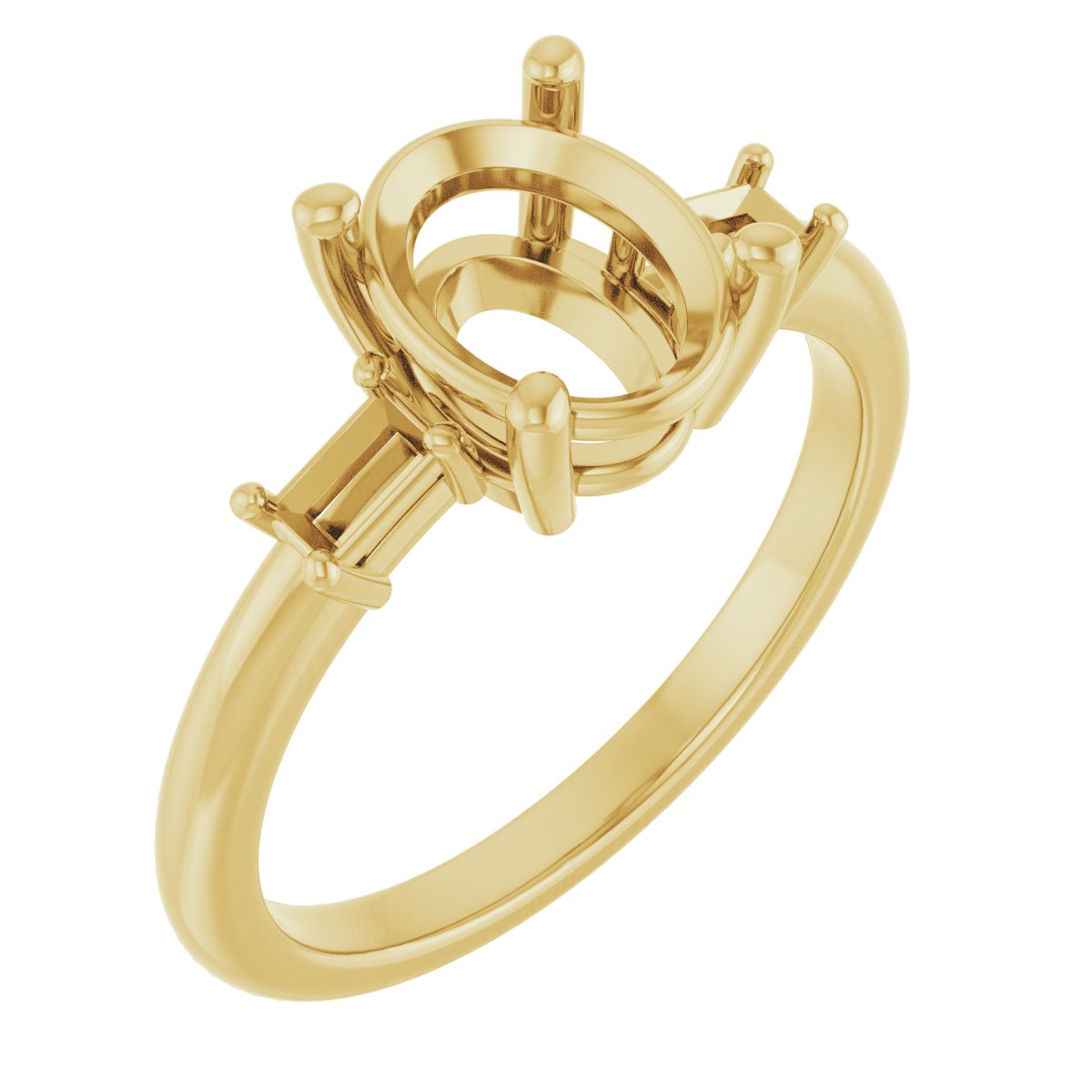 Accented Engagement Ring