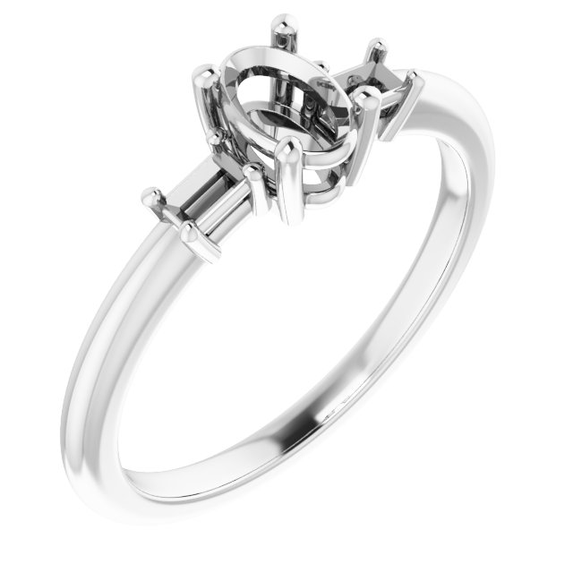 Accented Engagement Ring