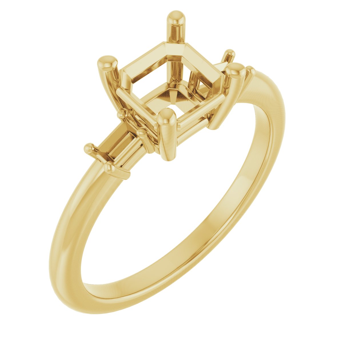 Accented Engagement Ring