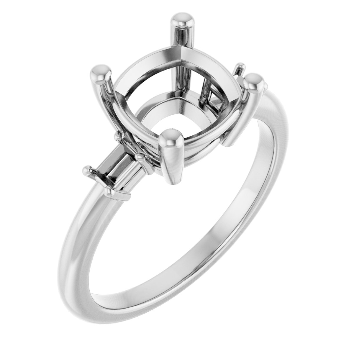 Accented Engagement Ring