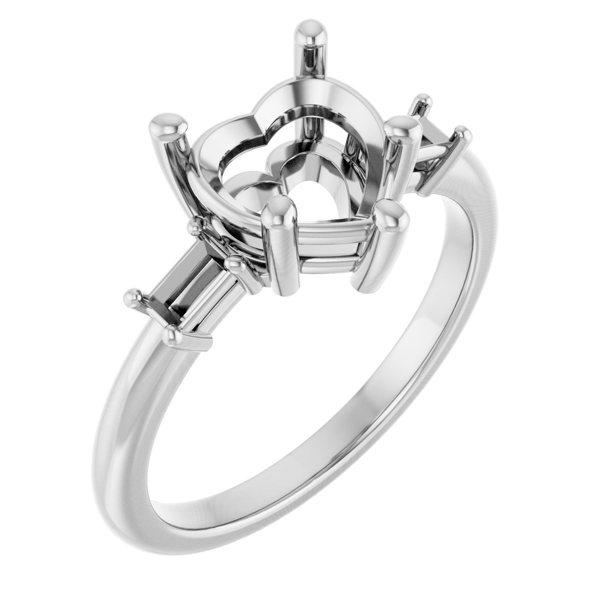 Accented Engagement Ring