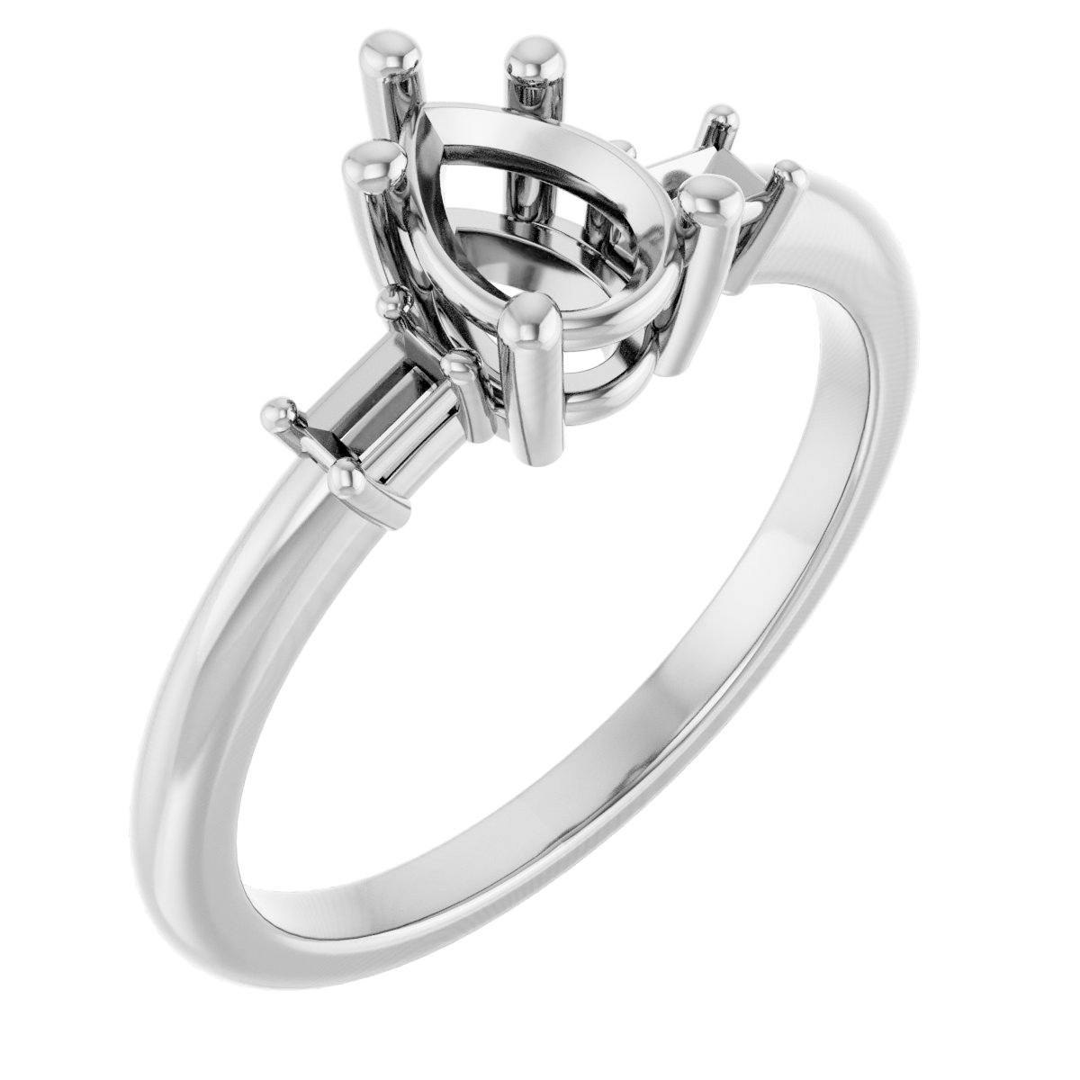 Accented Engagement Ring