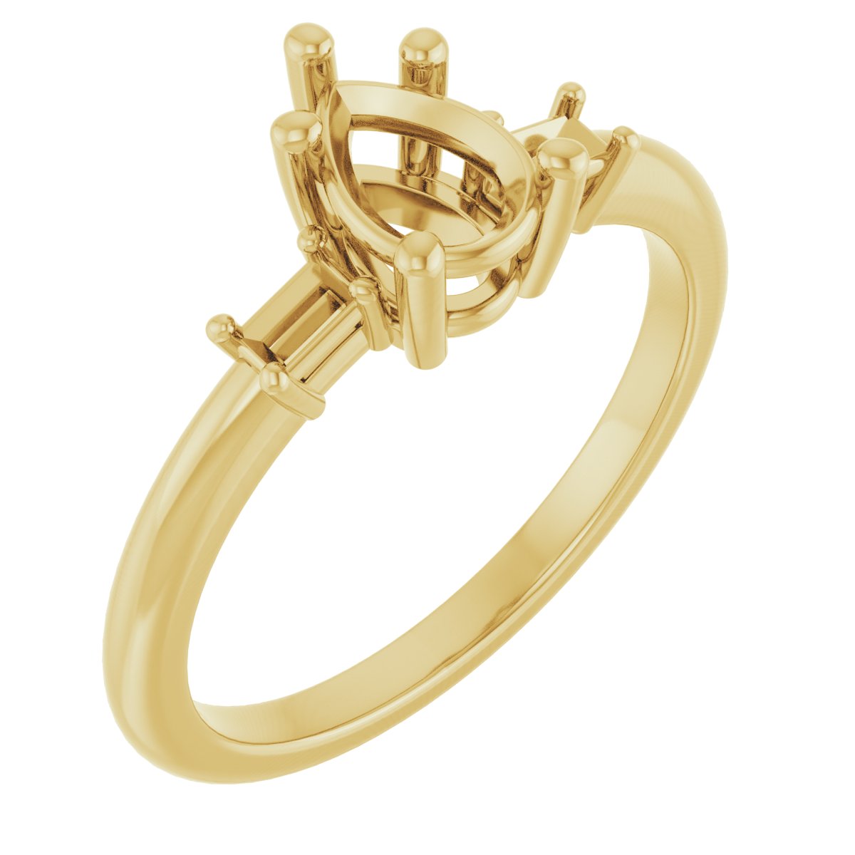 Accented Engagement Ring