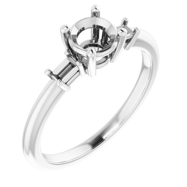 Accented Engagement Ring
