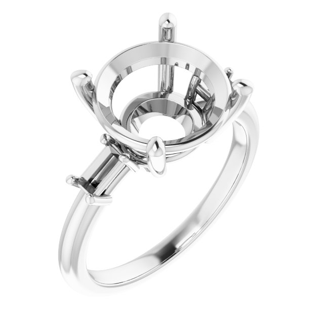Accented Engagement Ring