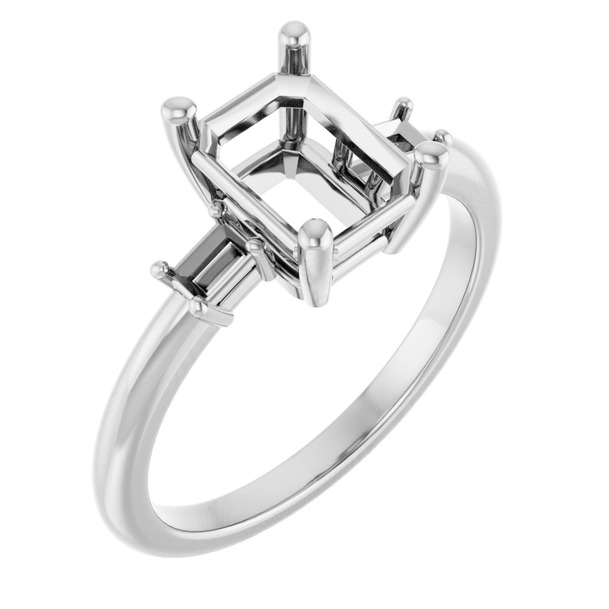 Accented Engagement Ring