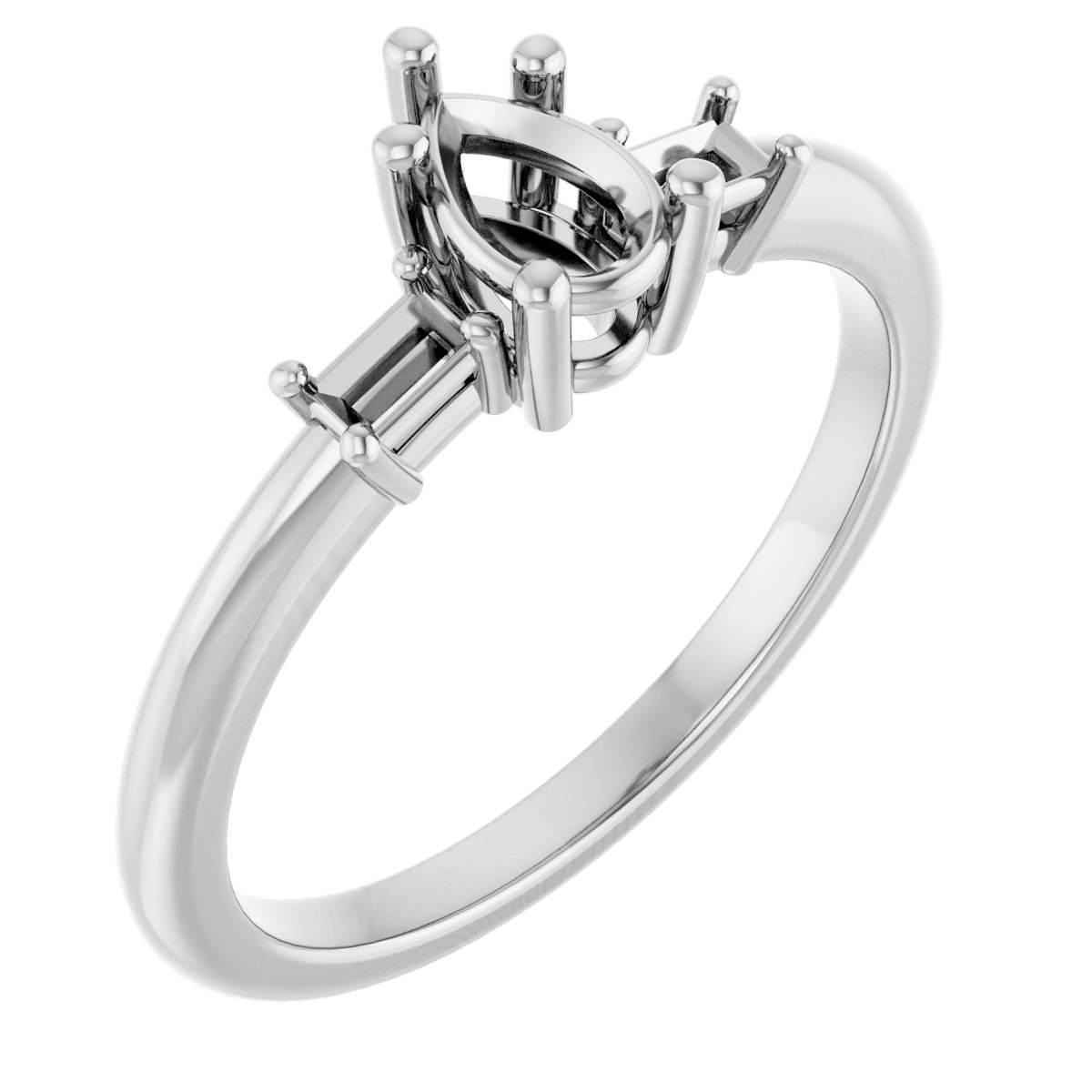 Accented Engagement Ring