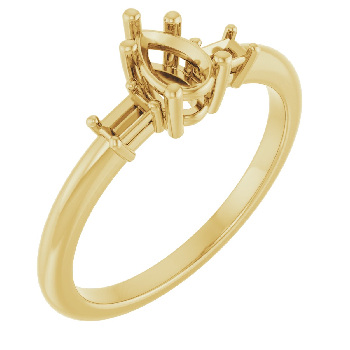Accented Engagement Ring