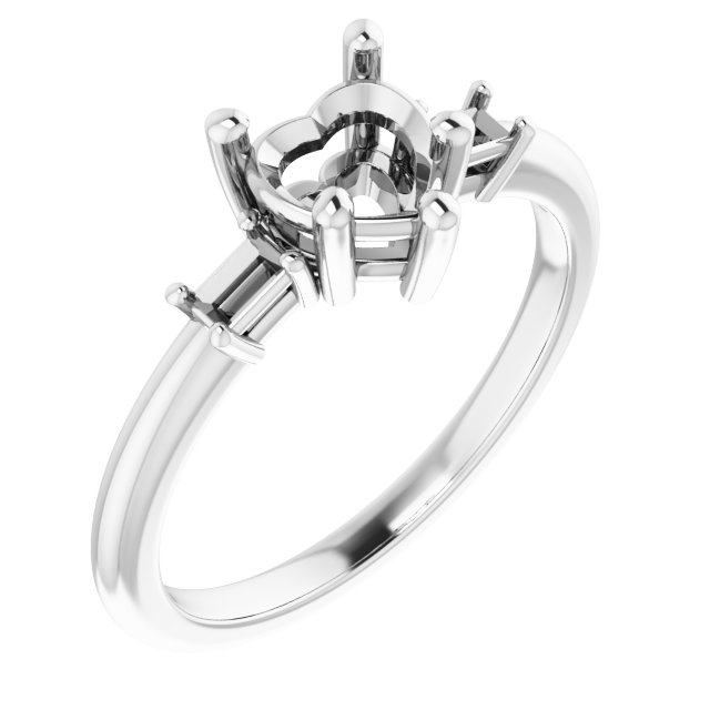 Accented Engagement Ring
