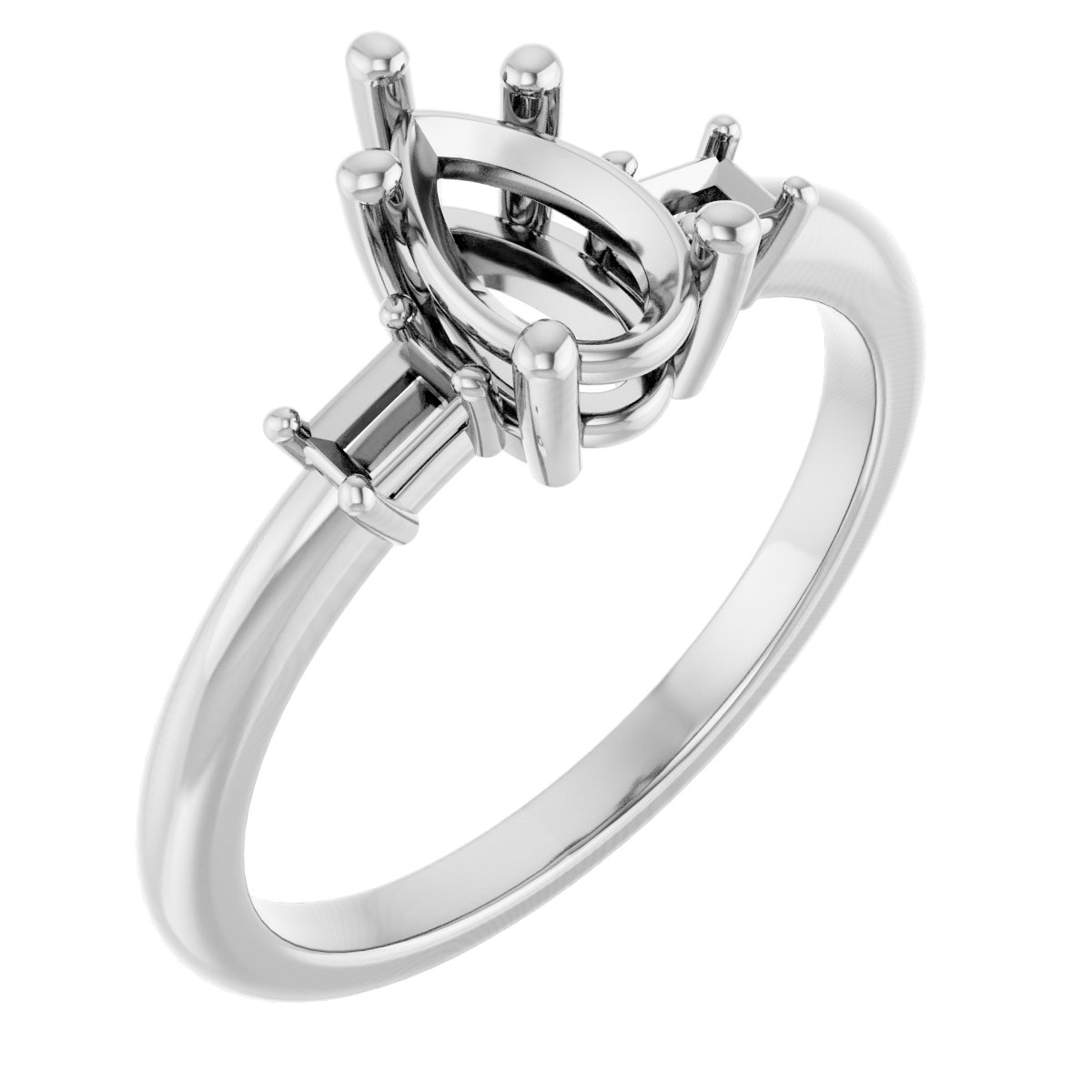 Accented Engagement Ring