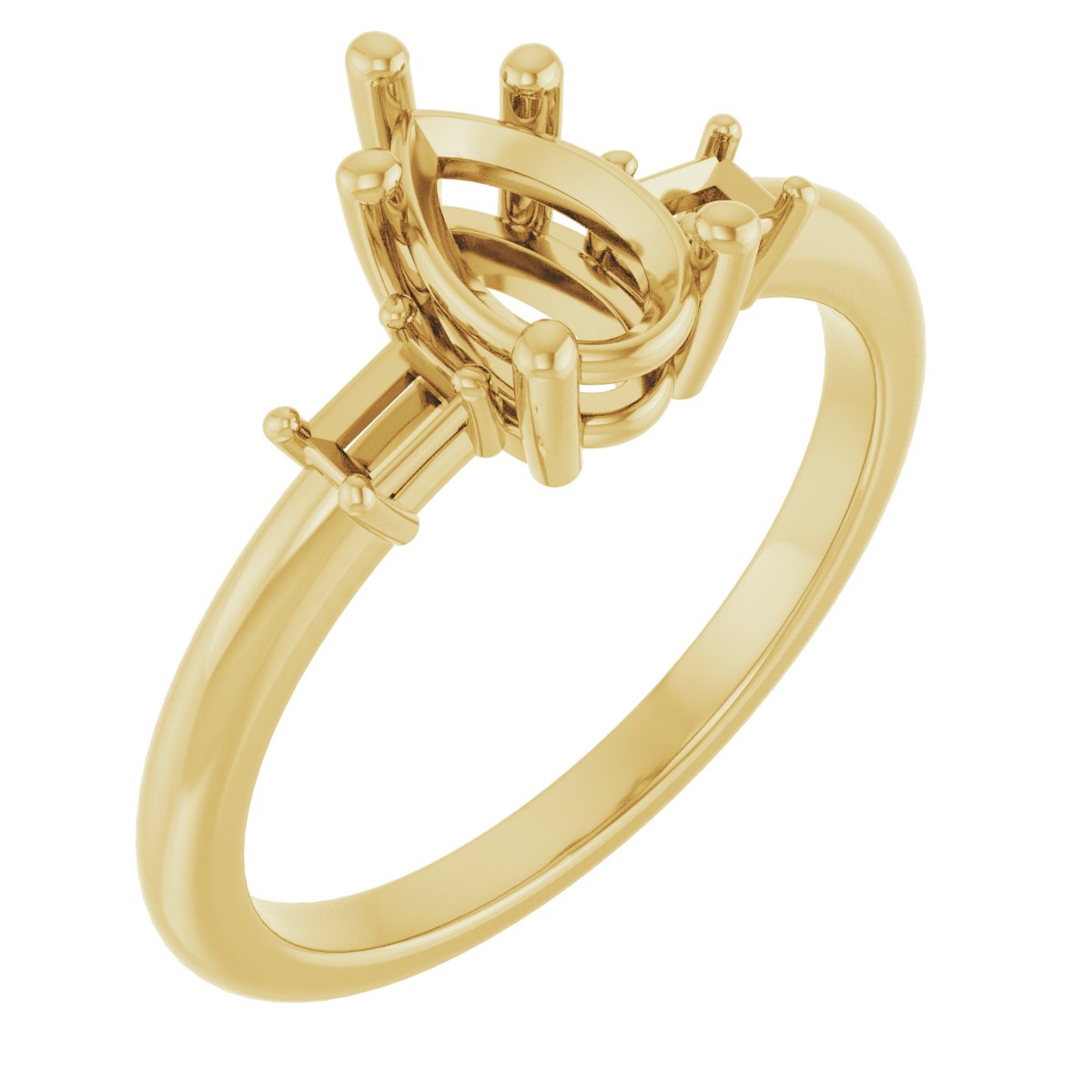 Accented Engagement Ring