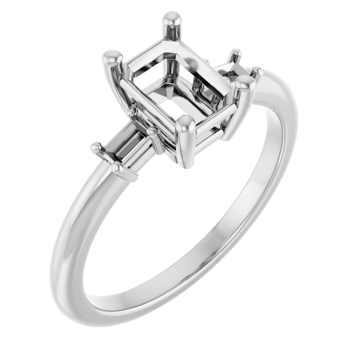 Accented Engagement Ring