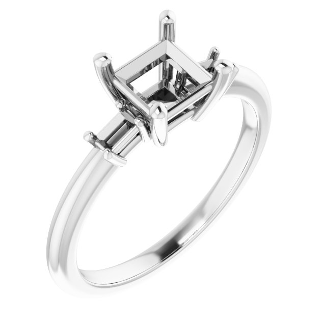 Accented Engagement Ring