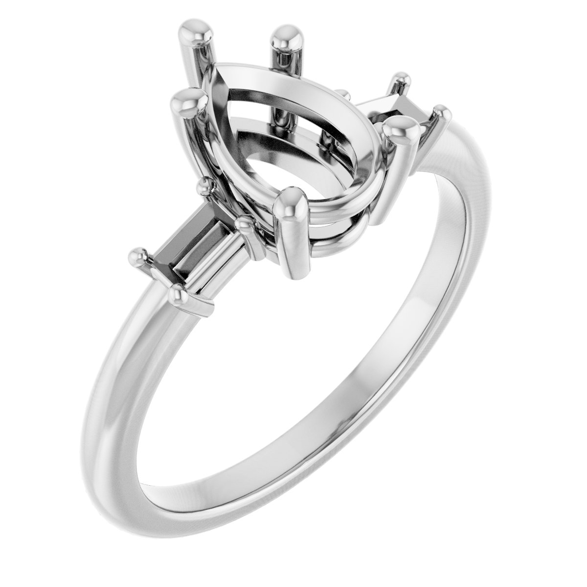 Accented Engagement Ring