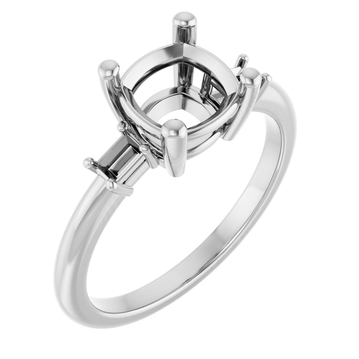 Accented Engagement Ring