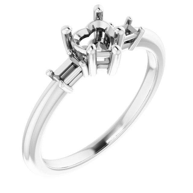 Accented Engagement Ring