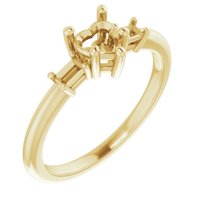 Accented Engagement Ring