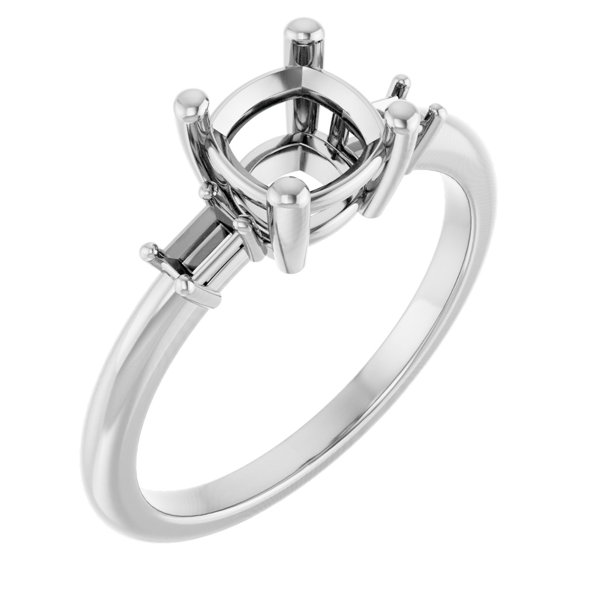 Accented Engagement Ring