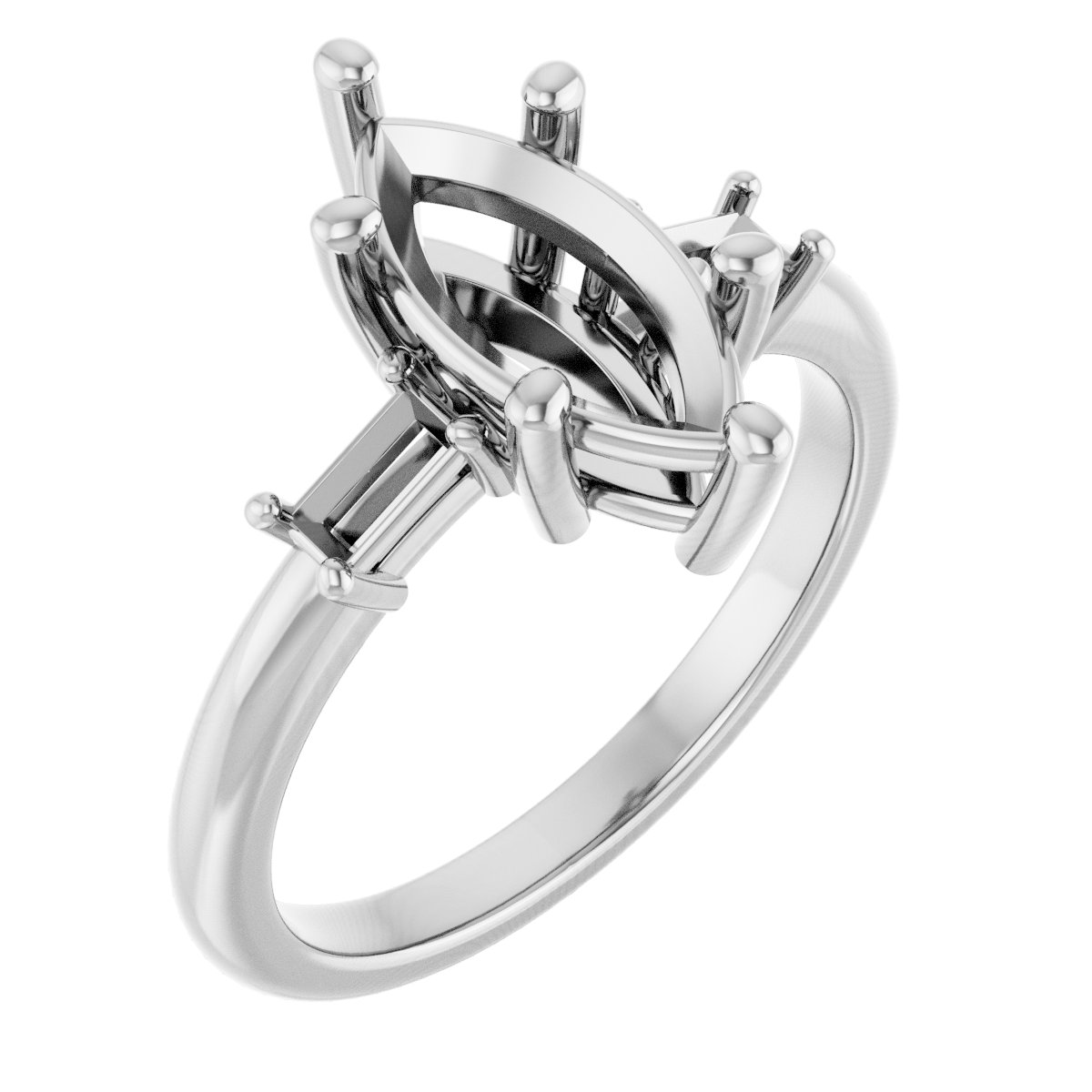 Accented Engagement Ring