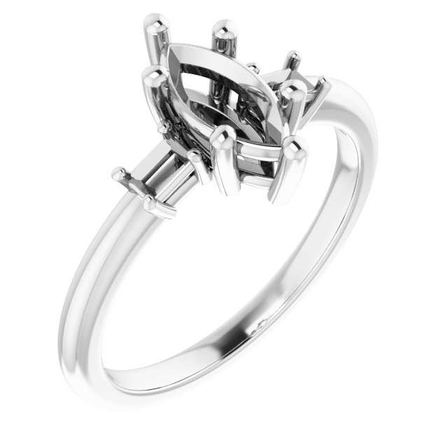 Accented Engagement Ring