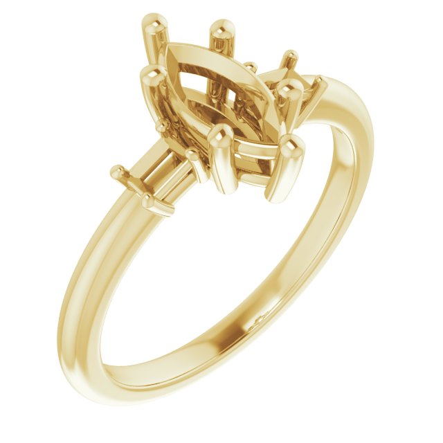 Accented Engagement Ring