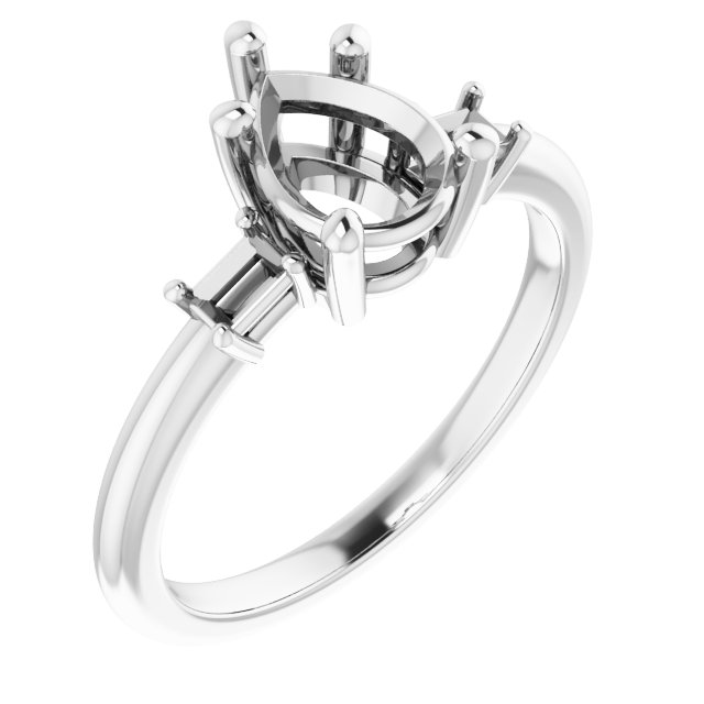 Accented Engagement Ring