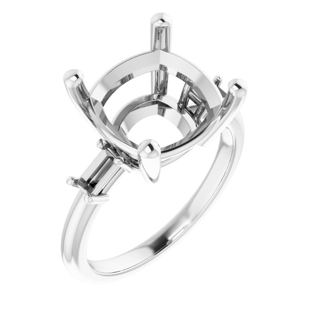 Accented Engagement Ring