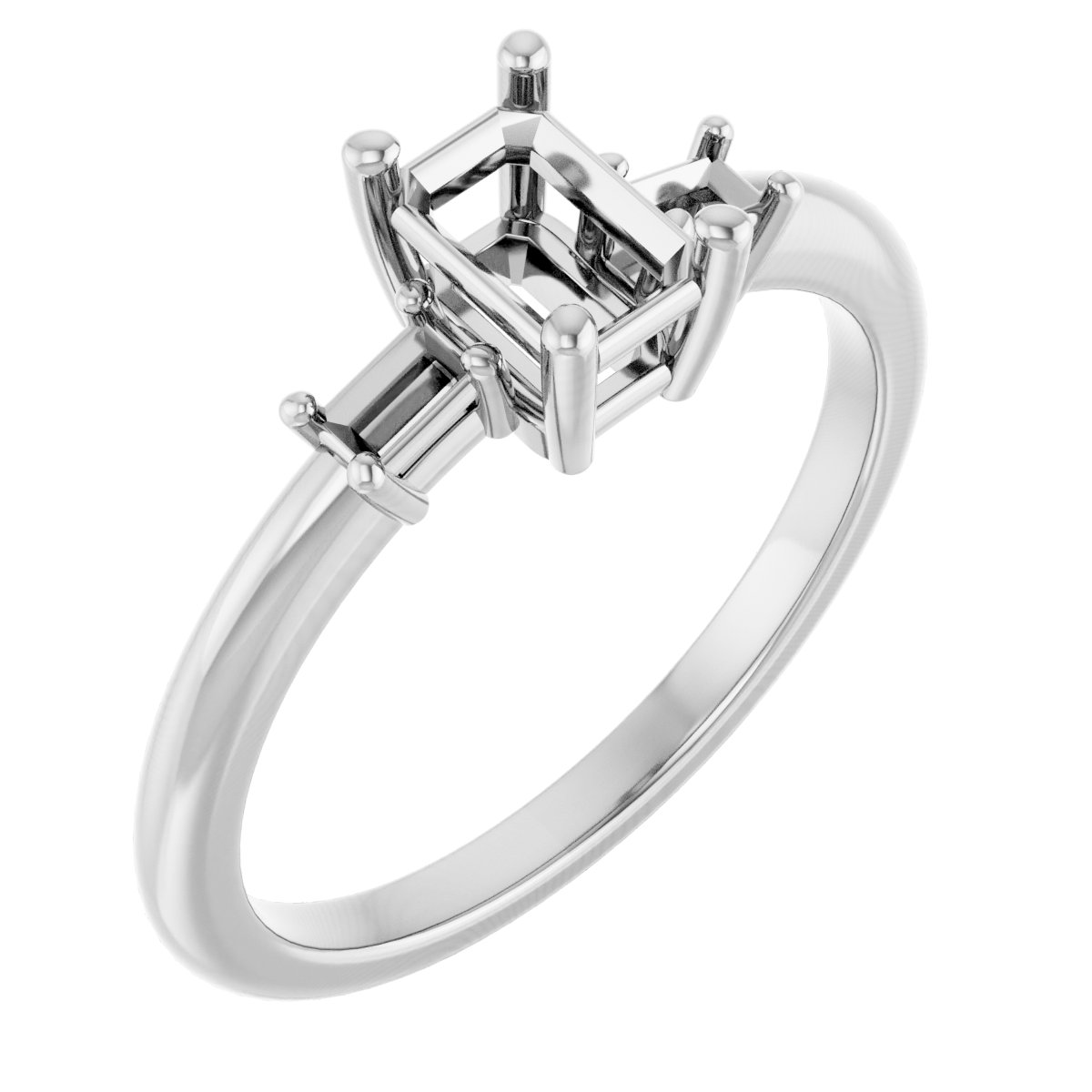 Accented Engagement Ring