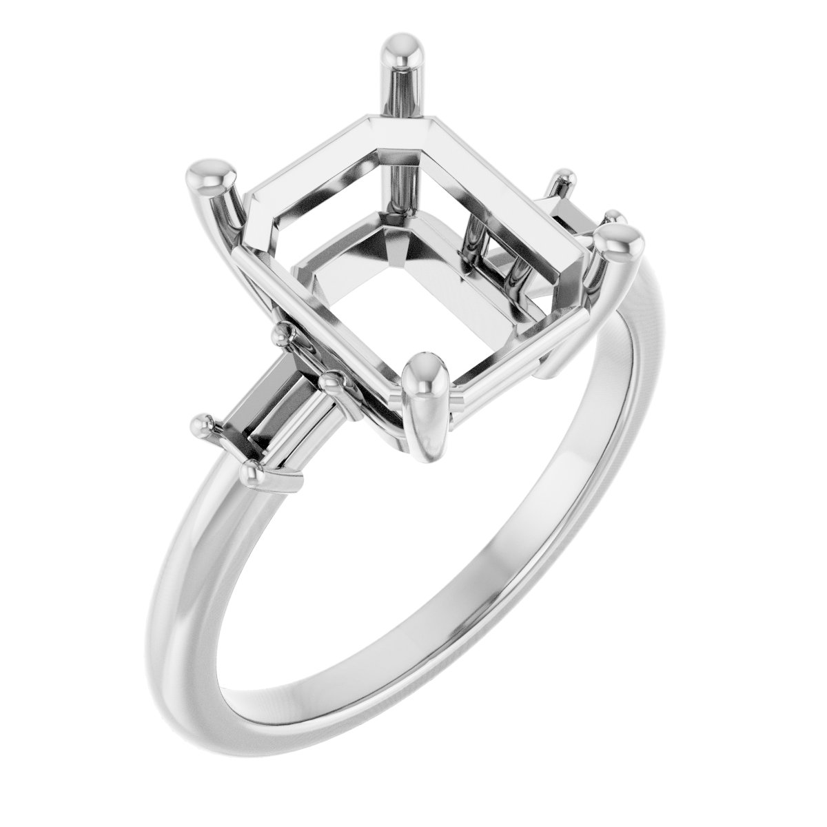 Accented Engagement Ring