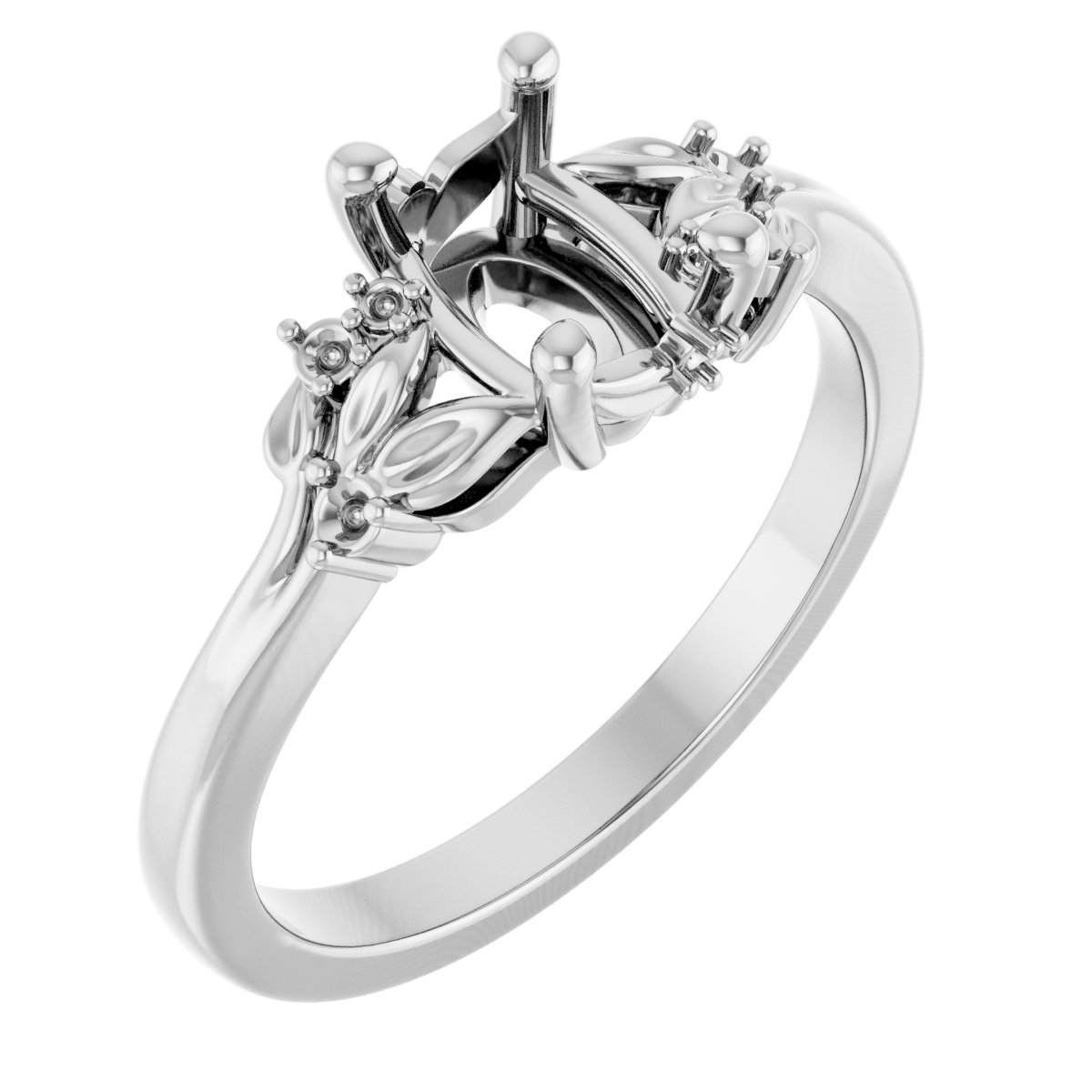 Floral-Inspired Engagement Ring or Band