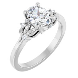 Floral-Inspired Engagement Ring or Band