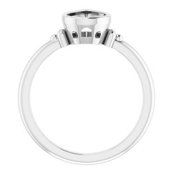 Beaded Bezel-Set Solitaire Ring