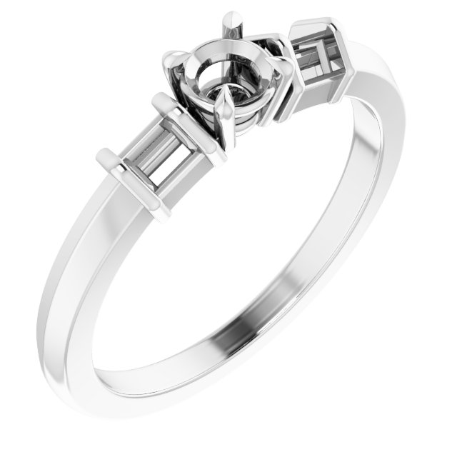 Accented Engagement Ring