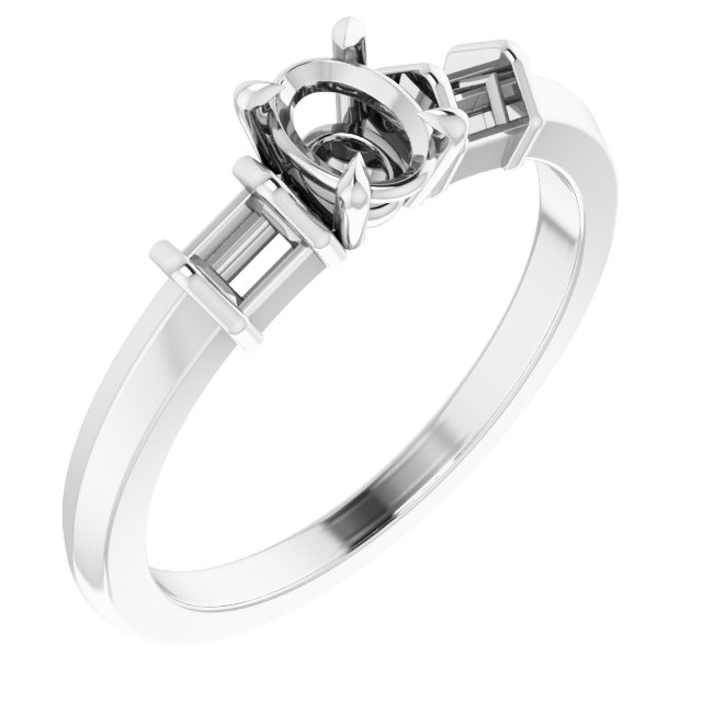 Accented Engagement Ring