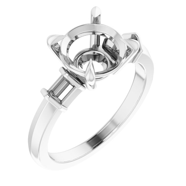 Accented Engagement Ring