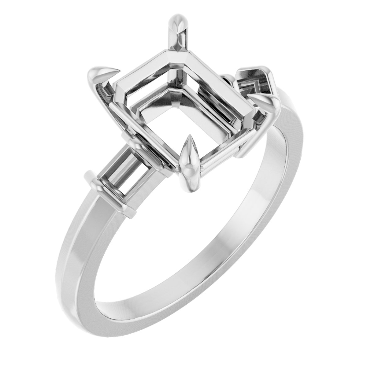 Accented Engagement Ring