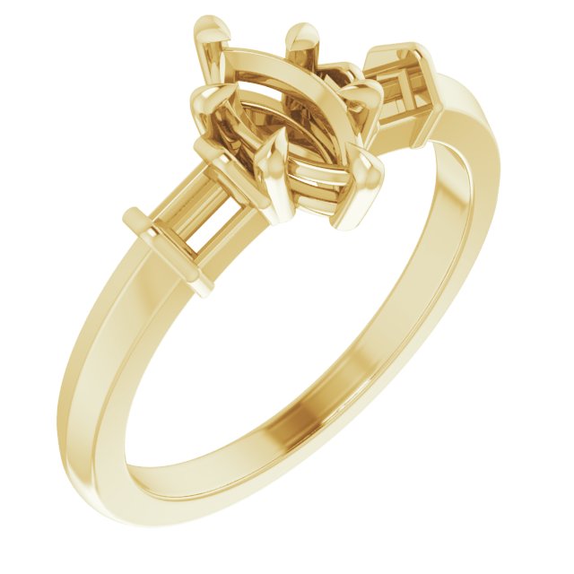 Accented Engagement Ring