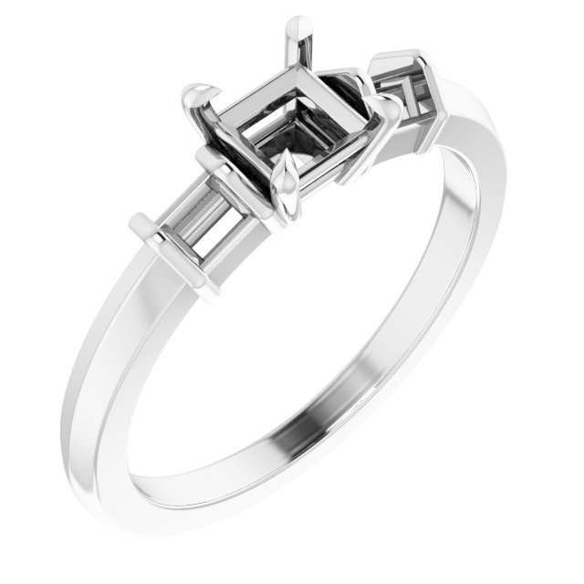 Accented Engagement Ring