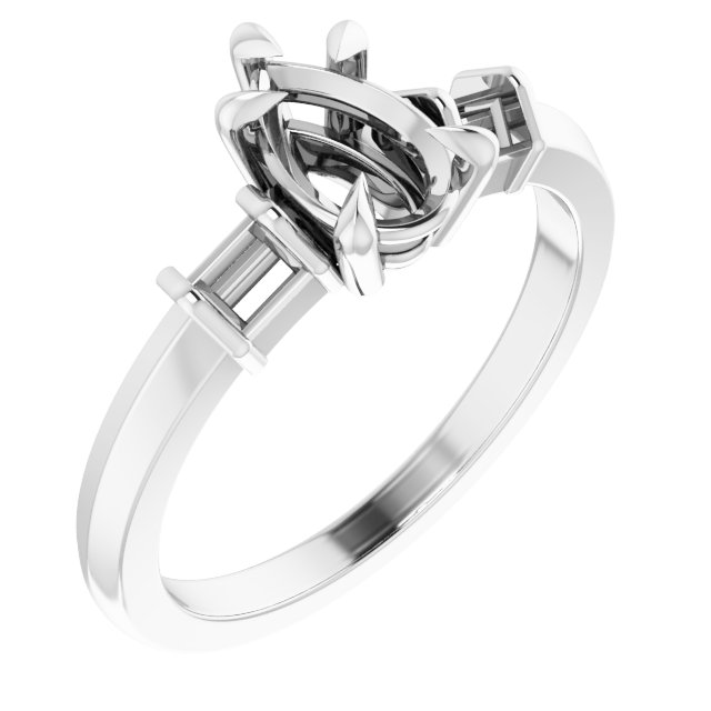 Accented Engagement Ring