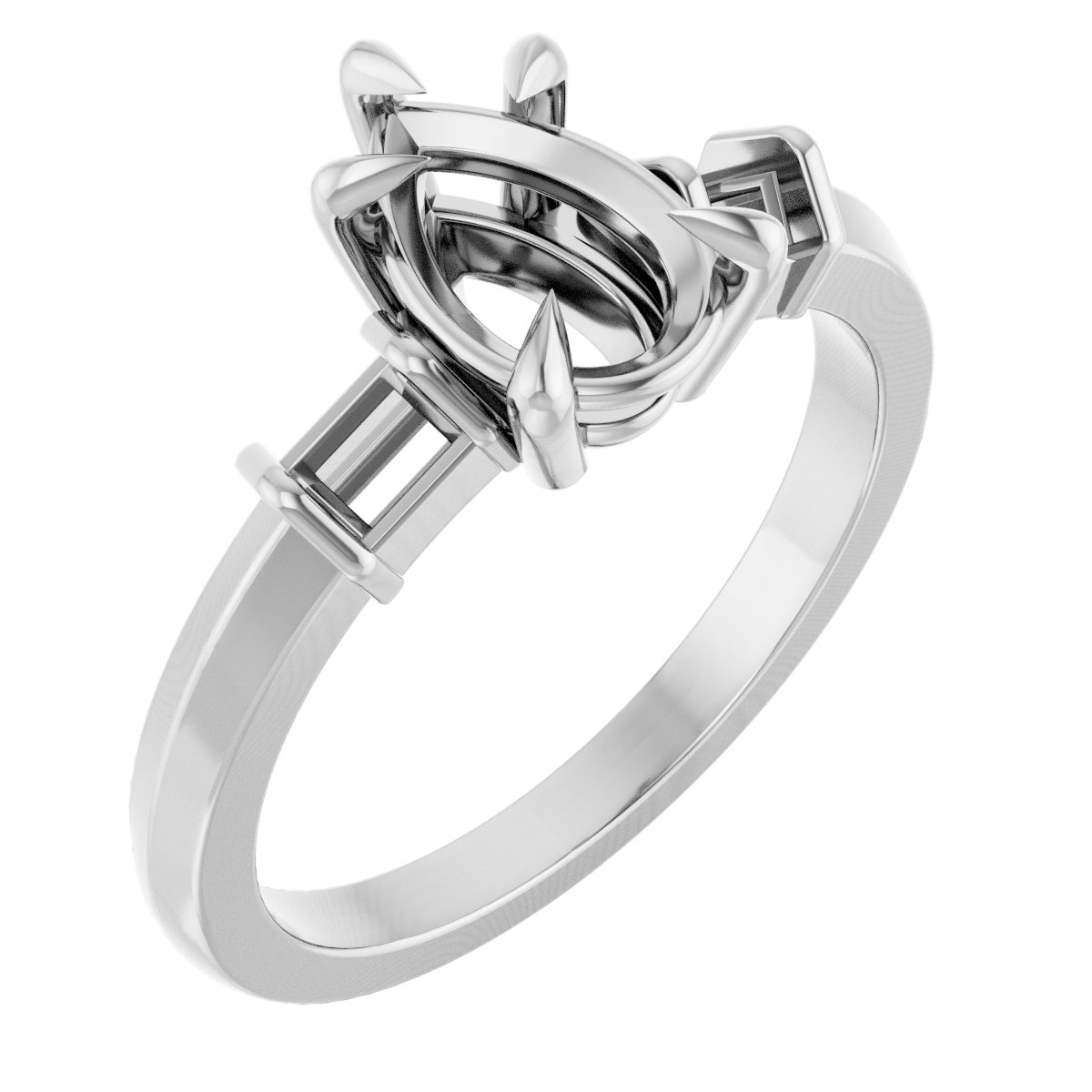 Accented Engagement Ring