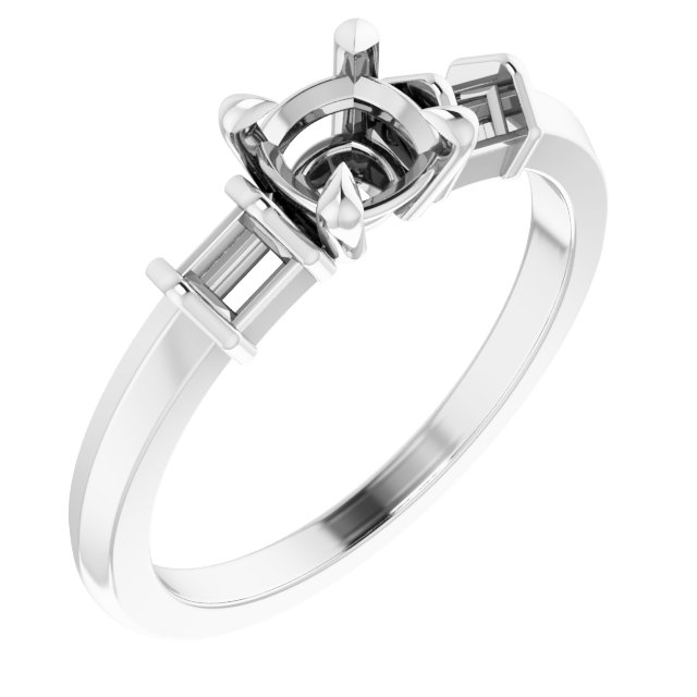 Accented Engagement Ring