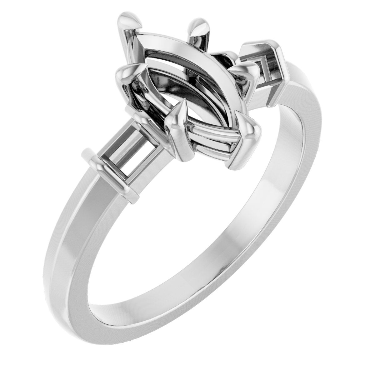 Accented Engagement Ring