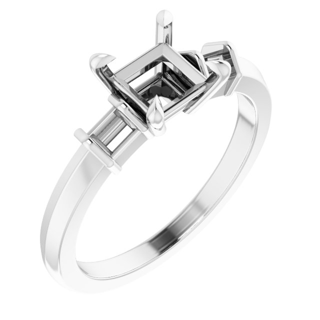 Accented Engagement Ring