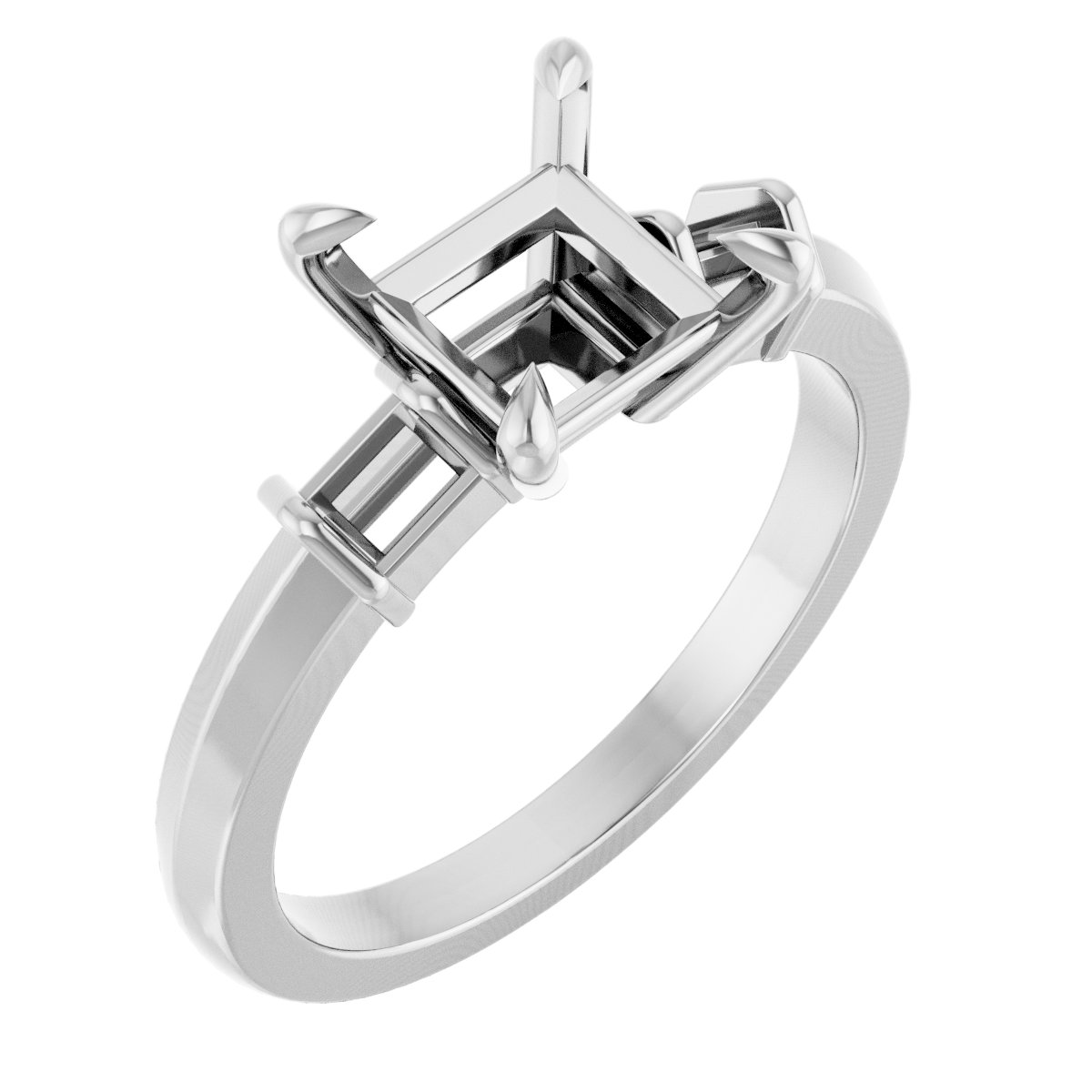 Accented Engagement Ring