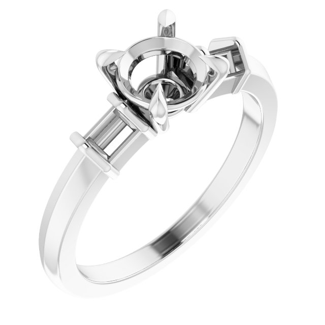 Accented Engagement Ring