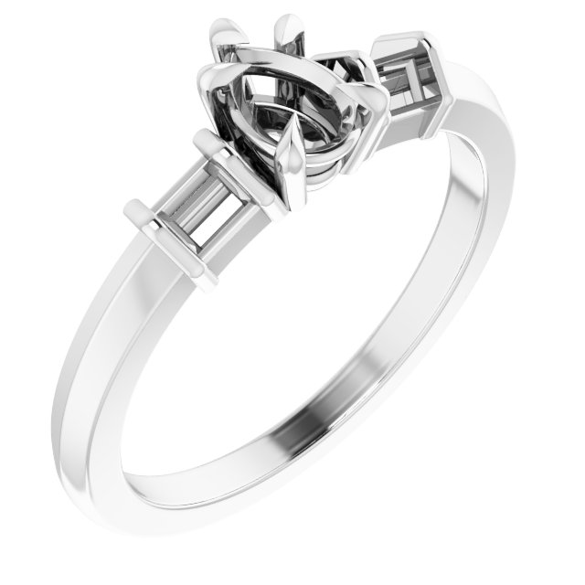 Accented Engagement Ring