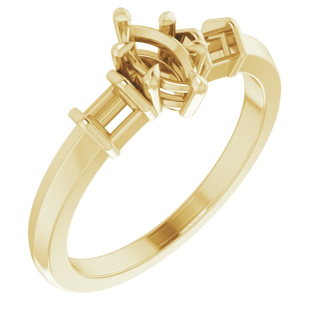 Accented Engagement Ring